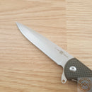 Al Mar Ultralight Eagle Folding Knife 4" 8Cr13MoV Steel Blade Black Black FRN Handle