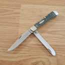 Case XX Trapper Pocket Knife Chrome Vanadium Carbon Steel Blades Jigged Bone Handle