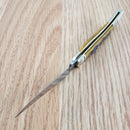 Rough Ryder Baby Toothpick Folding Knife Stainless Steel Blade Amber Bone Handle