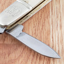 Rough Ryder Barlow Pocket Knife Stainless Steel Blades White Smooth Bone Handle