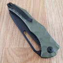 Civivi Spiny Dogfish Linerlock Folding Knife 3.5" 14C28N Sandvick Steel Blade OD Green G10 Handle