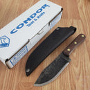 Condor Mini Hudson Fixed Knife 4.88" 1075HC Steel Blade Brown Walnut Handle