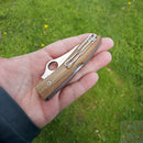 Spyderco SpyOpera Lockback Folding Knife 2.88" M390 Steel Blade Micarta Handle