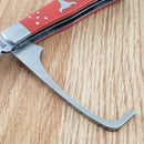 Cattleman's Cutlery Pocket Knife 3Cr13 Steel Blades Red Delrin/Stainless Handle