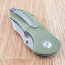 Civivi Gordo Linerlock Folding Knife 2.5" D2 Tool Steel Blade Green G10 Handle