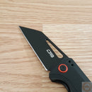 CJRB Ruffian Folding Knife 3.09" AR-RPM9 Steel Wharncliff Blade Black G10 Handle