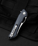 Bestech Knives Platypus Linerlock Folding Knife 3.5" D2 Tool Steel Blade Blue-Gray G10 Handle