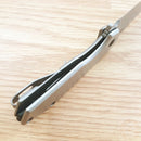 Kershaw Valve Framelock Folding Knife 2.25" 4Cr14 Steel Blade Bead Blast Finish Stainless Handle