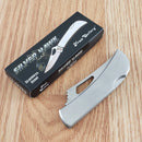 Frost Cutlery Silver Hawk Folding Knife 2.25" Stainless Blade 2Cr13 Steel Handle