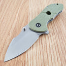 Civivi Gordo Linerlock Folding Knife 2.5" D2 Tool Steel Blade Green G10 Handle