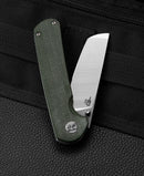 Bestech Knives Sledgehammer Folding Knife 3" D2 Tool Steel Blade Green Micarta Handle