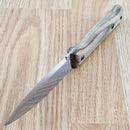 BPS Knives Camping Fixed Knife 4.25" 1066 Carbon Steel Full Tang Blade Walnut Handle