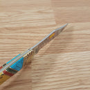 Frost Cutlery Folding Knife 4" Stainless Steel Blades Turquoise/Abalone Handle