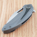 Bestech Knives Nuke Frame Folding Knife 2.63" Bohler M390 Steel Blade Dark Gray Titanium/G10 Handle