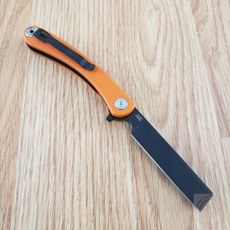 Artisan Small Orthodox Folding Knife 2.75" D2 Steel Blade Textured G10 Handle