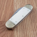Marbles Sunfish Pocket Knife Stainless Steel Blades White Smooth Bone Handle