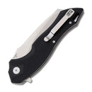 Artisan Eagle Liner Folding Knife 3.63" D2 Tool Steel Blade Black G10 Handle