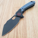 CJRB Caldera Liner Folding Knife 3.5" AR-RPM9 Steel Blade Black/Blue/Gray G10