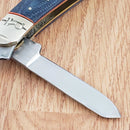 Rough Ryder Stockman Pocket Knife Stainless Steel Blades Jean Micarta Handle
