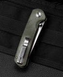 Bestech Knives Sledgehammer Folding Knife 3" D2 Tool Steel Blade Green Micarta Handle