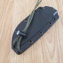 ESEE Model 4 Fixed Knife 4.5" S35VN Steel Drop Point Blade Green Linen Micarta Handle 4PS35V