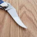 Case XX Cutlery RussLock Folding Knife 2.7" Stainless Steel Blade Navy Blue Bone Handle 07057