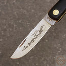 Case XX Sod Buster Jr Folding Knife 2.8" Stainless Steel Blade Black Synthetic Handle 00095