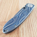 Case XX Tec X Framelock Harley Folding Knife 3.25" Stainless Blade Stainless Handle 52121
