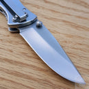 Case XX Tec X Tags-L Harley Folding Knife 2.375" Stainless Blade Stainless 52083