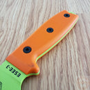 ESEE Model 3 Fixed Knife 3.75" Green Powder Coated 1095HC Steel Blade Orange G10 Handle 3PMVG
