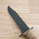 Case XX US Marine Corps Fixed Knife 7" 1095 Steel Blade Grooved Leather Handle 334