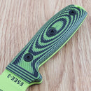 ESEE Model 3 Fixed Knife 3.88" Green Powder Coated 1095HC Steel Blade 3D Machined G10 Handle 3PMVG007