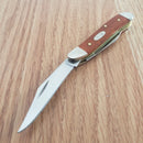 Case XX Cutlery Peanut Pocket Knife Stainless Blades Smooth Chestnut Bone Handle 28702