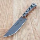 TOPS Muley Combo Fixed Knives 154CM Steel Blades Tan / Black G10 Handles