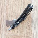 Bestech Knives Strelit Folding Knife 2.13" Damascus Steel Blade Bronze Titanium Handle