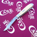 Case XX Mini Trapper Pocket Knife Carbon Steel Blades Yellow Synthetic Handle