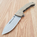 Cold Steel 4-Max Scout Lockback Folding Knife 4" AUS-10A Steel Blade Desert Tan Griv-Ex Handle