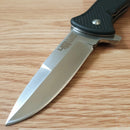 Al Mar 40th Annv SERE Folding Knife 3.63" D2 Tool Steel Blade Black FRN Handle