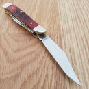 Case XX Cutlery My First Peanut Old Pocket Knife Stainless Blades Red Bone Handle