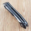 Bestech Knives Kasta Linerlock Folding Knife 3.5" 154CM Steel Blade Black And White G10 Handle