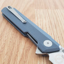 Bestech Knives Bestechman Dundee Linerlock Folding Knife 3.5" D2 Tool Steel Blade Blue-Gray G10 Handle