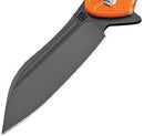Artisan Eterno Folding Knife 3.5" D2 Tool Steel Blade Orange Textured G10 Handle