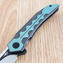 Bestech Knives Samari Frame Folding Knife 3.88" Bohler M390 Steel Blade Titanium Handle