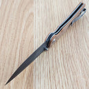 Civivi Imperium Folding Knife 3.5" Damascus Steel Blade Brown Micarta Handle