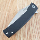 Ontario Carter Trinity Folding Knife 2.88" AUS8 Steel Blade Black G10 Handle