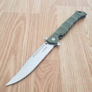 Cold Steel Large Luzon Liner Folding Knife 6" 8Cr13MoV Steel Blade OD Green GFN Handle