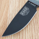 ESEE Model 3 Fixed Knife 3.75" Full Tang 1095HC Steel Blade Black Micarta Handle
