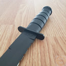 KA-BAR Fixed Knife 8" 1095 Steel Tanto Blade Black Rubber G / Carbon Steel Handle 1245