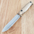 BPS Knives Compact Camping Fixed Knife 3.63" 5Cr14MoV Steel Blade Walnut Handle