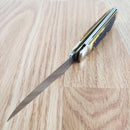 Rough Ryder Lockback Trapper Pocket Knife 440 Steel Blades Jigged Bone Handle